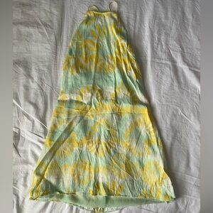 Zara Pale Green & Yellow Dress